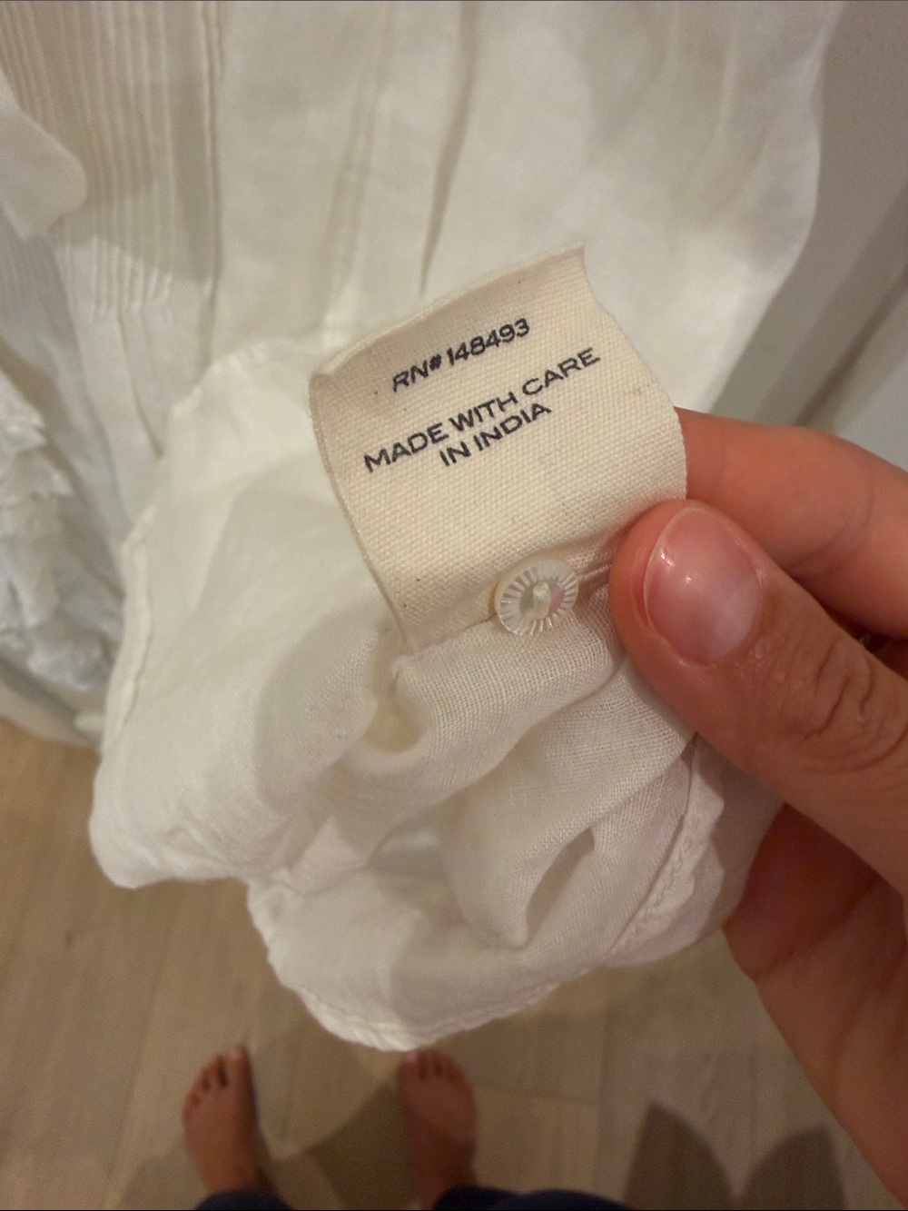 Doen Cream Ruffled Tie-Front mini dress - Picture 12 of 12